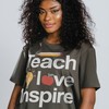 Inspirational Teacher Unisex Shirt | Teaching Is a Work of Heart Tee | Elementary School Teacher Gift