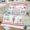 Inspirational Thank You For Walking Beside Me Quilt Bedding Set for Wife From Husband Birthday