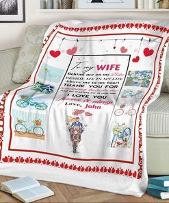 Inspirational Thank You For Walking Beside Me Quilt Bedding Set for Wife From Husband Birthday