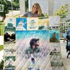 Into The Wild Quilt Blanket with Inspirational Quote