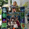 Into The Woods Quilt Blanket with Inspirational Quote