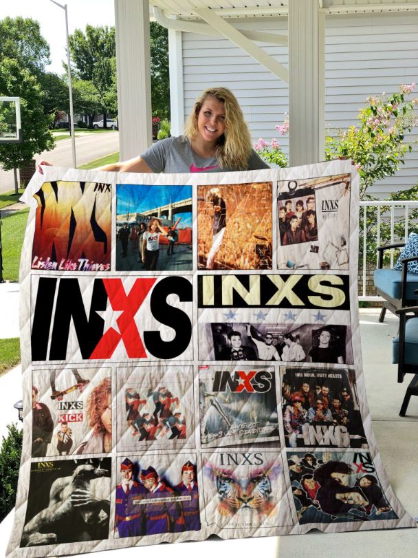 Inxs Collected Quilt Blanket with Musician Theme