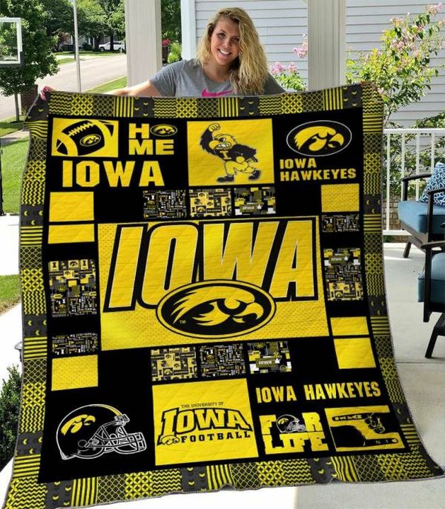 Iowa Hawkeyes Collection - Ncaa Iowa Hawkeyes Quilt Bedding Set