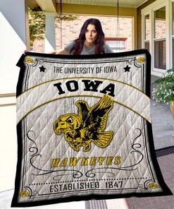 Iowa Hawkeyes Quilt Bedding Set - EST 1847