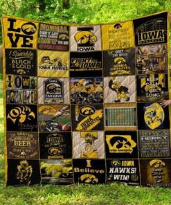 Iowa Hawkeyes Quilt Bedding Set - I Belive