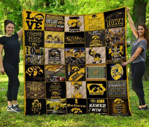 Iowa Hawkeyes Quilt Bedding Set - I Belive