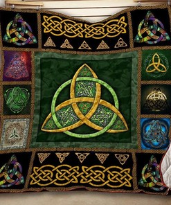 Irish Celtic Inspired Vintage Style Quilt Bedding Set