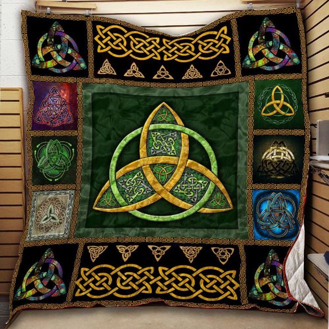 Irish Celtic Inspired Vintage Style Quilt Bedding Set
