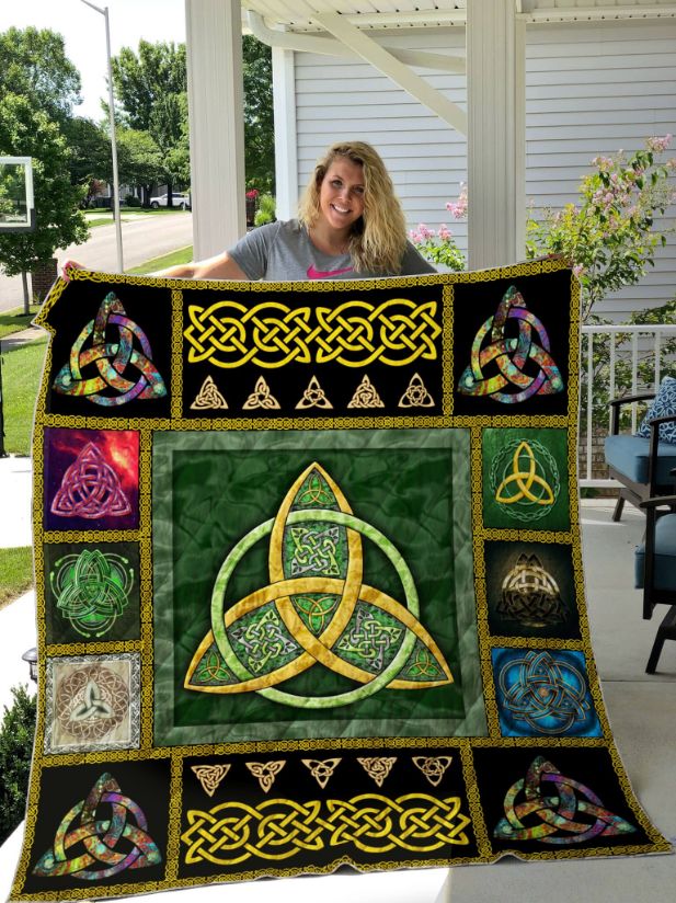 Irish Celtic Symbol Quilt Blanket for Fans of Celtic Culture