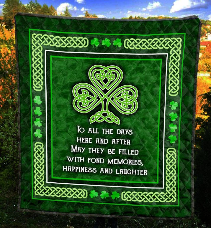 Irish Quilt Blanket Ver.3 - Lucky and Loved for St. Patrick's Day