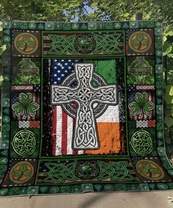 Irish TL300521 Quilt Blanket with Vintage Quilt Bedding Set