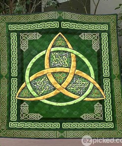 Irish Triquetra Quilt Blanket Yhp8 - A Special Quilt Bedding Set to Celebrate Irish Culture and Heritage