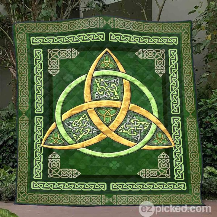 Irish Triquetra Quilt Blanket Yhp8 - A Special Quilt Bedding Set to Celebrate Irish Culture and Heritage