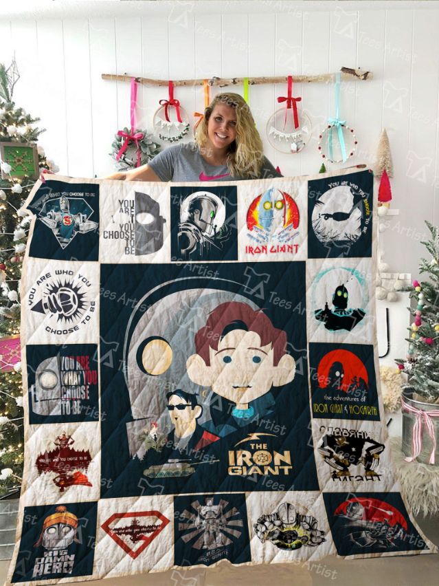 Iron Giant Symbol Quilt Blanket - Perfect for Fans of the Movie