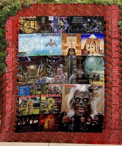 Iron Maiden 3D Music Album Covers Quilt Bedding Set for Fans