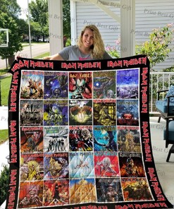 Iron Maiden Albums Cover Poster Ver Collected Quilt Bedding Set - A Must-Have for Fans of This Legendary Metal Band