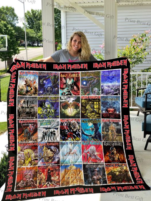 Iron Maiden Albums Cover Poster Ver Collected Quilt Bedding Set - A Must-Have for Fans of This Legendary Metal Band