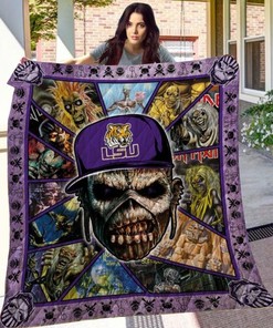 Iron Maiden Collected Quilt Bedding Set for LSU Tigers Fans