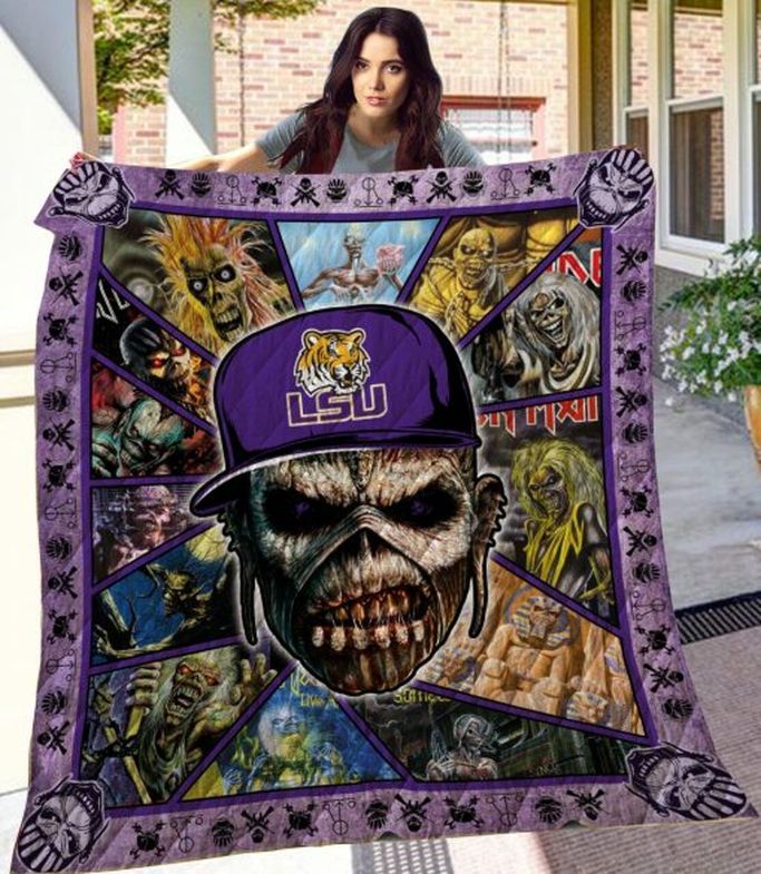 Iron Maiden Collected Quilt Bedding Set for LSU Tigers Fans