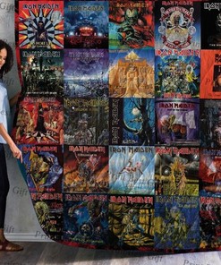 Iron Maiden Cover Poster Quilt Bed Set Love