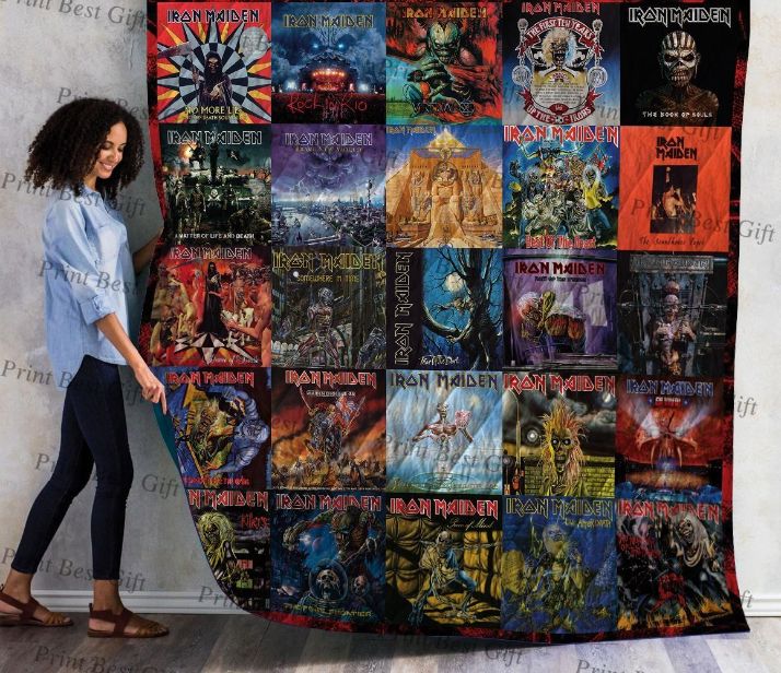 Iron Maiden Cover Poster Quilt Bed Set Love
