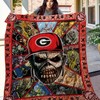 Iron Maiden Georgia Bulldogs Ncaa Quilt Bedding Set for Fans