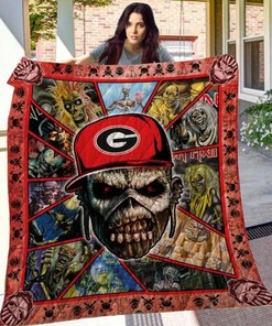 Iron Maiden Georgia Bulldogs Ncaa Quilt Bedding Set for Fans