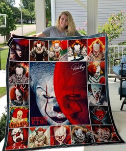 It Chapter Pennywise Quilt Blanket DUP Horror Bedding Set
