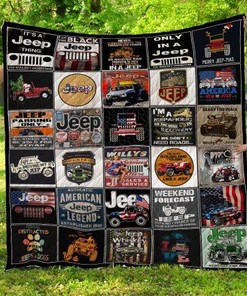 It's A Jeep Thing Quilt Blanket for Jeep Enthusiasts