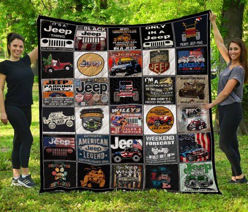 It's A Jeep Thing Quilt Blanket for Jeep Enthusiasts