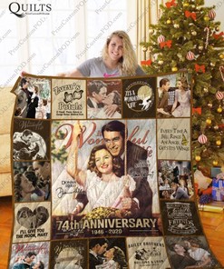 It's A Wonderful Life 74th Anniversary Quotes Collection Quilt Blanket Classic Movie Bedding Set