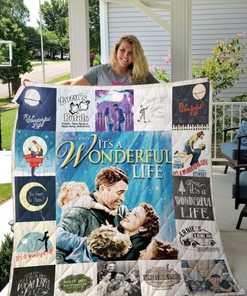 It's A Wonderful Life Poster Ver Collected Quilt Bedding Set with Quilt Blanket