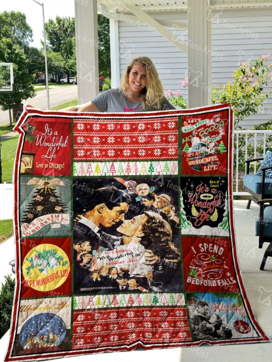 It's A Wonderful Life Quilt Bedding Set for Christmas Celebrations