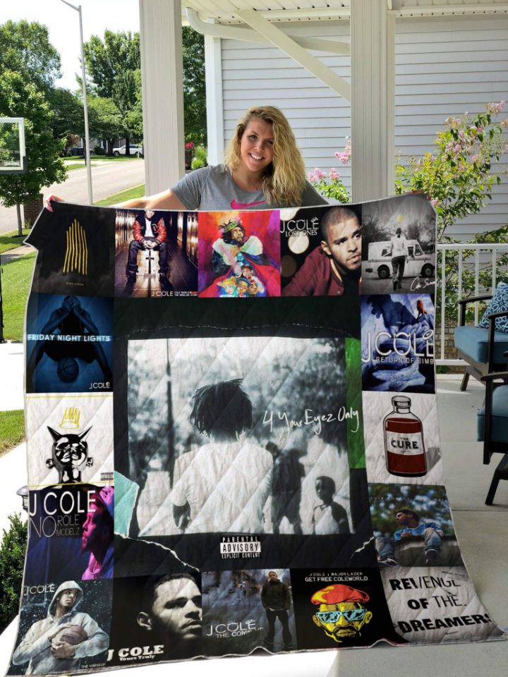 J. Cole Rapper Vintage Quilt Bedding Set for Teens