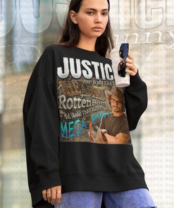 JUSTICE For JOHNNY DEPP Longsleeve - Mega Pint Hearsay Sweater for Movie Fans