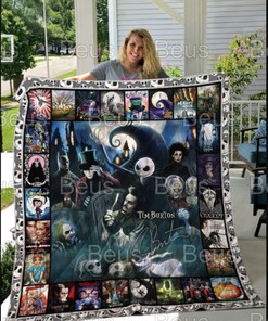 Jack Skellington Nightmare Before Christmas Halloween Decor Quilt Blanket