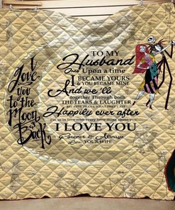 Jack and Sally Love Quilt Bedding Set for Fans of Nightmare Before Christmas