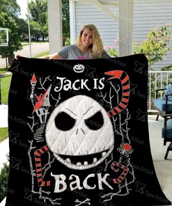 Jack is Back Jack Skellington Collection Collected Quilt Blanket for A Nightmare Before Christmas Fans