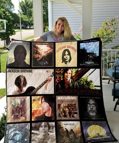 Jackson Browne Album Collection Quilt Blanket - A must-have for fans of Jackson Browne