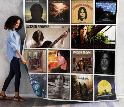 Jackson Browne Best Albums Quilt Bedding Set - A Must-Have for Fans of Classic Rock Music