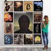 Jackson Browne best album quilt blanket, featuring album graphics