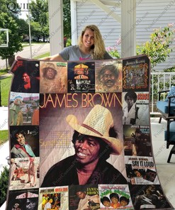 James Brown Fans Retro Quilt Blanket - Pay Homage to the Godfather of Soul