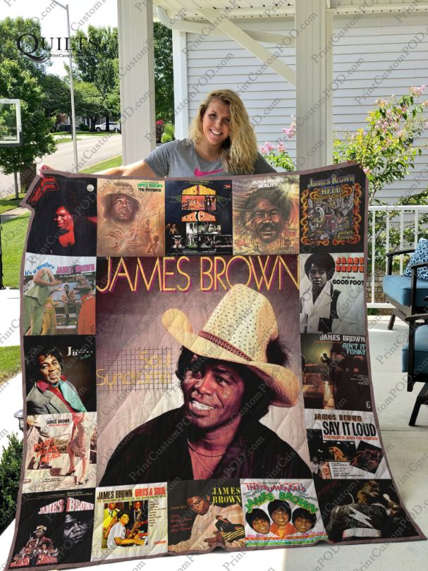 James Brown Fans Retro Quilt Blanket - Pay Homage to the Godfather of Soul
