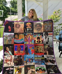 James Brown Say It Loud Collected Quilt Blanket with Keywords
