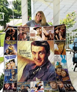 James Stewart Fan Collection Quilt Bedding Set for Classic Movie Fans