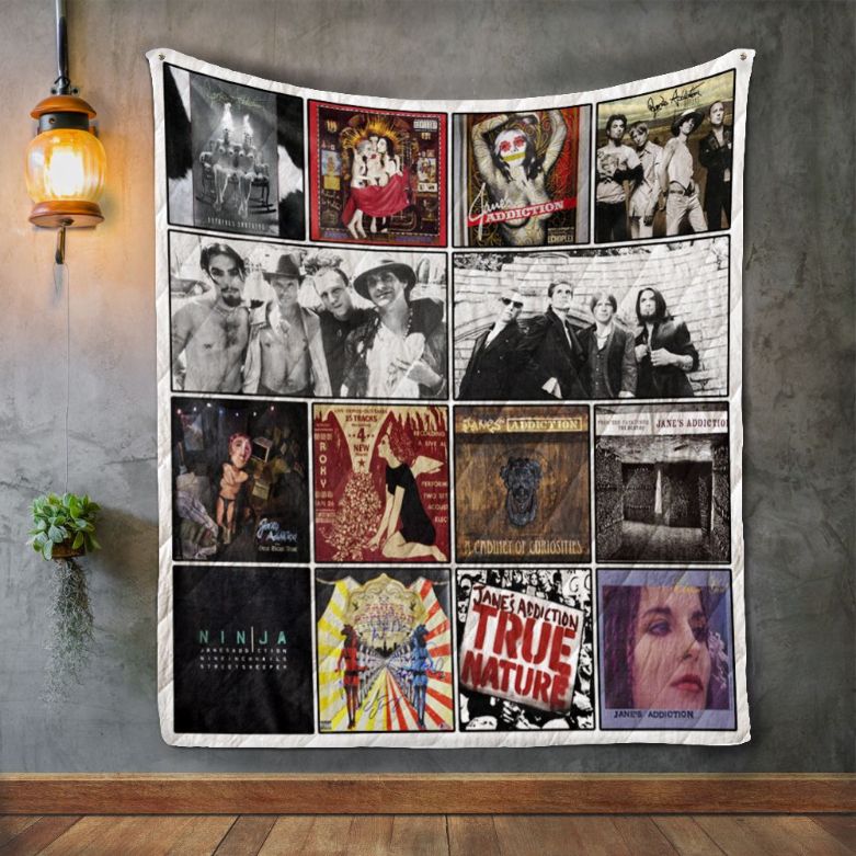 Jane's Addiction Music Album Covers Quilt - Celebrate Jane's Addiction with this stylish quilt