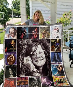 Janis Joplin Cover Poster Quilt Bedding Set