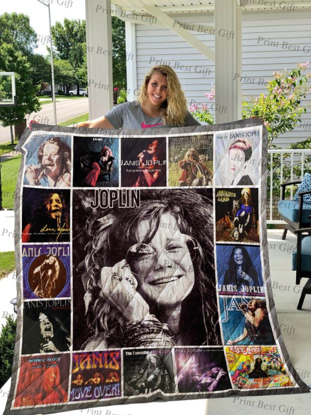 Janis Joplin Cover Poster Quilt Bedding Set