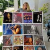 Janis Joplin Music Album Collected Quilt Blanket with Musician Theme