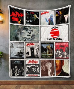 Japan Album Covers Quilt Blanket - Vintage Blanket for Music Lovers